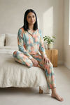 Zivame Buttersoft Knit Poly Pyjama Set - Ethereal Gr — thumbnail 5